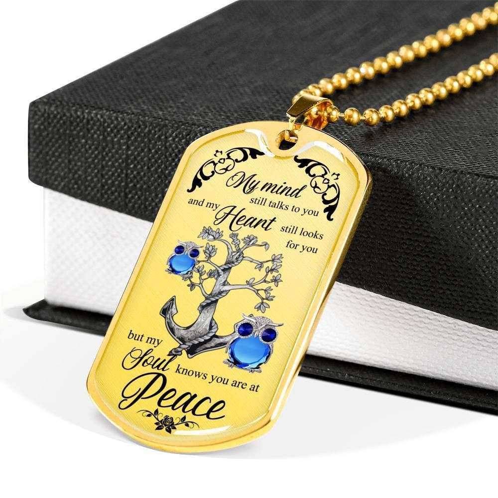 Custom Owl Anchor Tree Of Life Dog Tag Military Chain Necklace For Women Dog Tag Rakva