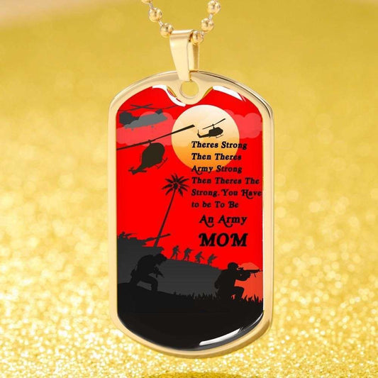 Custom Perfect Gift Dog Tag Military Chain Necklace For Soldier Mother Dog Tag Rakva