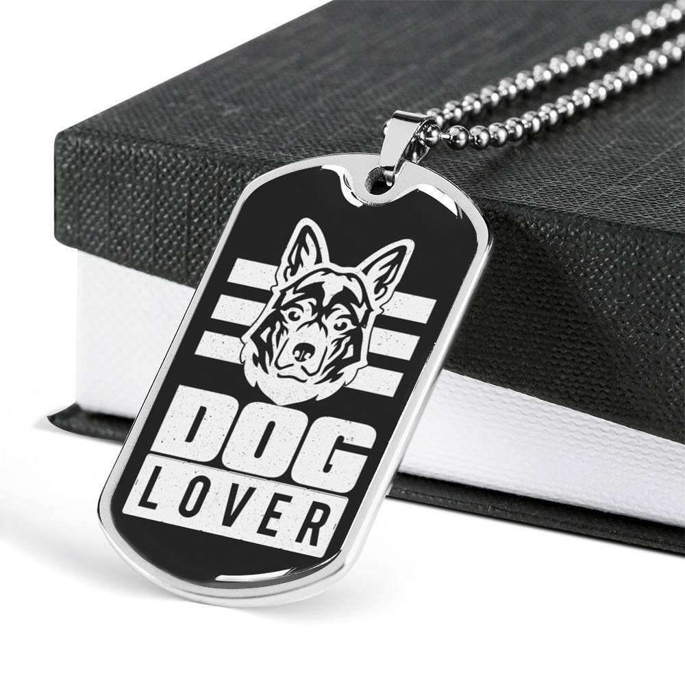 Custom Picture Dog Lover Dog Tag Military Chain Necklace For Dog Lovers Dog Tag Rakva
