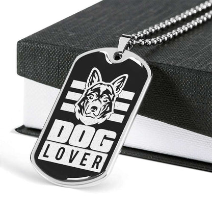 Custom Picture Dog Lover Dog Tag Military Chain Necklace For Dog Lovers Dog Tag Rakva