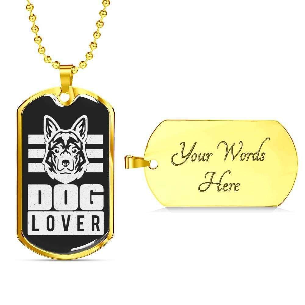 Custom Picture Dog Lover Dog Tag Military Chain Necklace For Dog Lovers Dog Tag Rakva