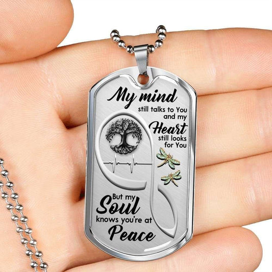 Custom Picture Dog Tag Dragonfly Tree Of Life Heartbeat Infinity Dog Tag Military Chain Necklace Rakva