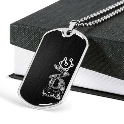 Custom Picture Dog Tag Love “ Moto “ Dog Tag Military Chain Necklace Custom Picture Engraved Rakva