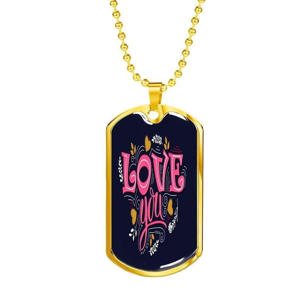 Custom Picture Dog Tag Love You Always Forever Together Dog Tag Military Chain Necklace Rakva