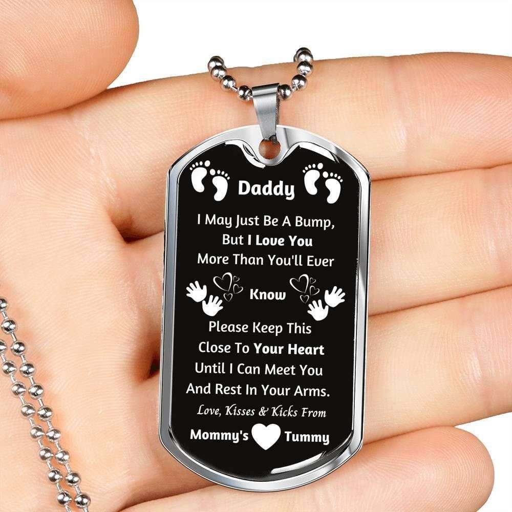 Custom Picture Dog Tag Love You More Than You Ever Know Dog Tag Military Chain Necklace Rakva