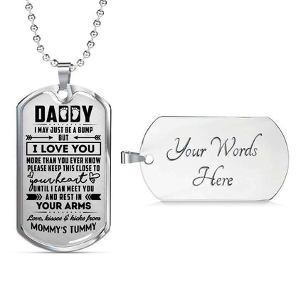Custom Picture Dog Tag Love You More Than You Know Silver Dog Tag Military Chain Necklace For Boys Rakva