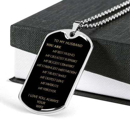 Custom Picture Dog Tag My Forever “ Dog Tag Military Chain Necklace Custom Picture Engraved Rakva