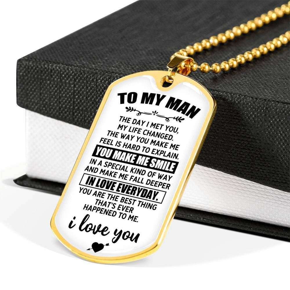 Custom Picture Dog Tag The Day I Met You Dog Tag Military Chain Necklace Present For Men Rakva