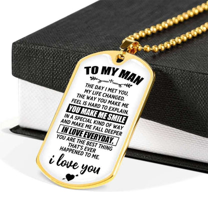 Custom Picture Dog Tag The Day I Met You Dog Tag Military Chain Necklace Present For Men Rakva