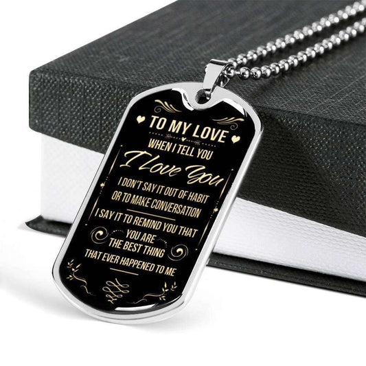 Custom Picture Dog Tag You Are The Best Thing Dog Tag Military Chain Necklace For Your Love Rakva