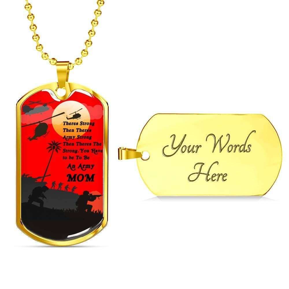 Custom Picture Perfect Gift Dog Tag Military Chain Necklace For Soldier Mother Dog Tag Rakva