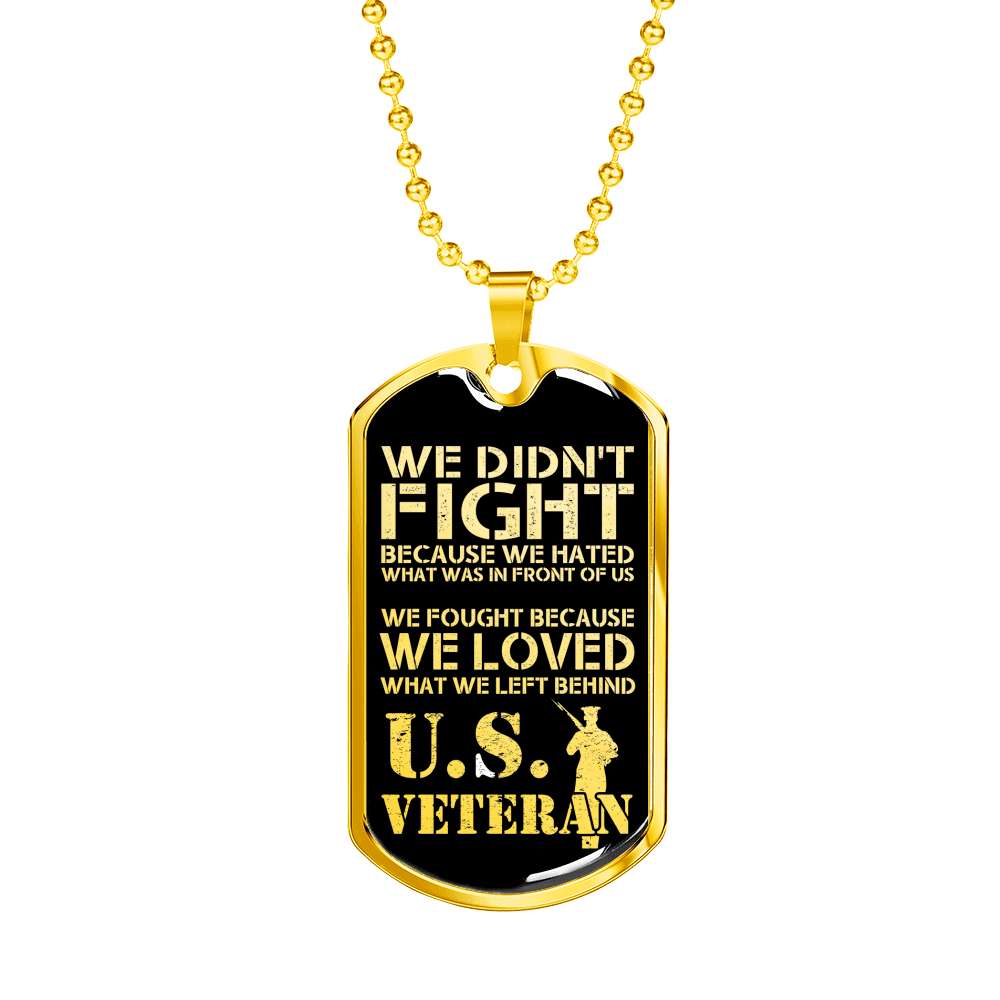 Custom Picture We Loved What We Left Behind Dog Tag Military Chain Necklace Dog Tag Rakva