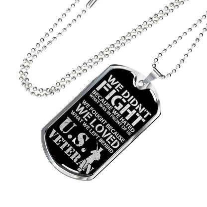 Custom We Loved What We Left Behind Dog Tag Military Chain Necklace Dog Tag Rakva