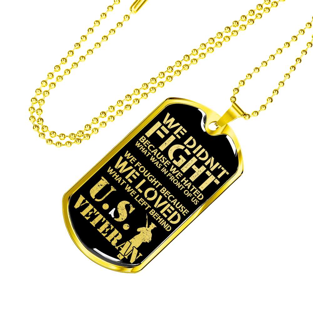 Custom We Loved What We Left Behind Dog Tag Military Chain Necklace Dog Tag Rakva