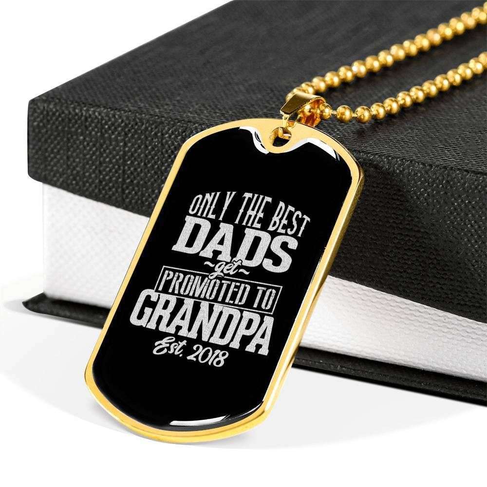 Dad Dog Tag, Custom Father’S Day Celebrate Dad Dog Tag Military Chain Necklace Dog Tag Father's Day Rakva