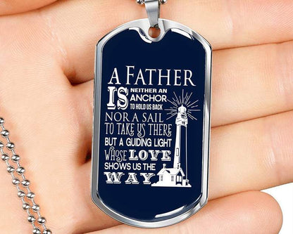 Dad Dog Tag, Custom Father’S Day Gift From Daughter Dad Dog Tag Necklace Dad Gift From Son Dog Tag Father's Day Rakva