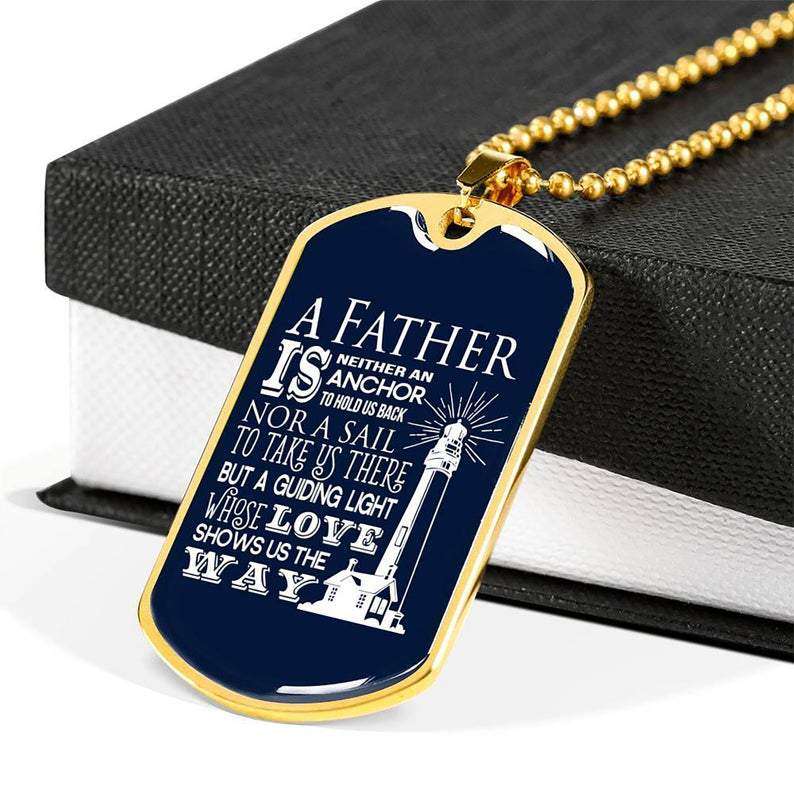 Dad Dog Tag, Custom Father’S Day Gift From Daughter Dad Dog Tag Necklace Dad Gift From Son Dog Tag Father's Day Rakva