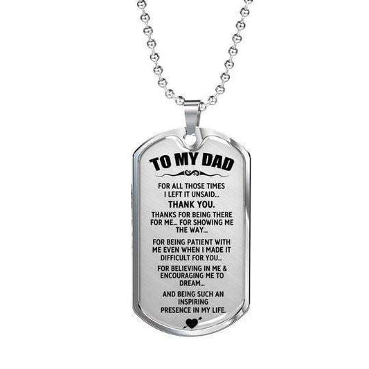 Dad Dog Tag Custom Picture Father’S Day, An Inspiring Presence In Life Dog Tag Necklace Gift For Daddy Father's Day Rakva