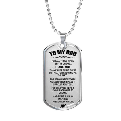 Dad Dog Tag Custom Picture Father’S Day, An Inspiring Presence In Life Dog Tag Necklace Gift For Daddy Father's Day Rakva