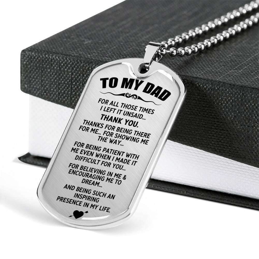Dad Dog Tag Custom Picture Father’S Day, An Inspiring Presence In Life Dog Tag Necklace Gift For Daddy Father's Day Rakva