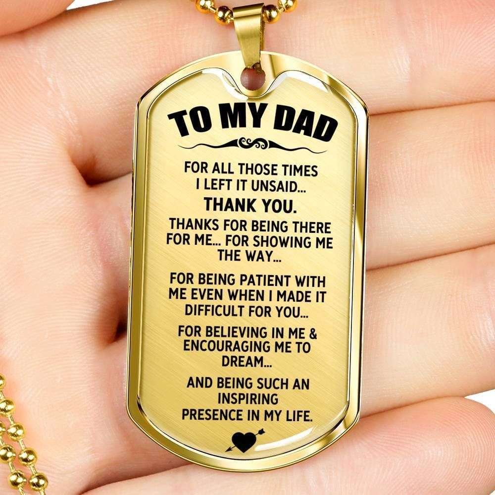Dad Dog Tag Custom Picture Father’S Day, An Inspiring Presence In Life Dog Tag Necklace Gift For Daddy Father's Day Rakva