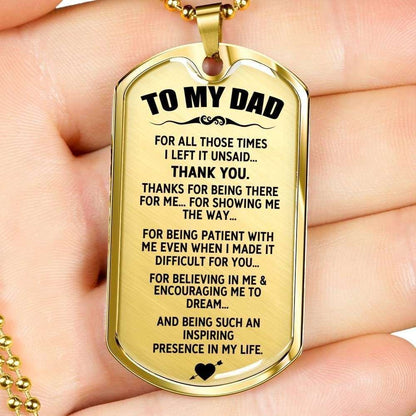 Dad Dog Tag Custom Picture Father’S Day, An Inspiring Presence In Life Dog Tag Necklace Gift For Daddy Father's Day Rakva