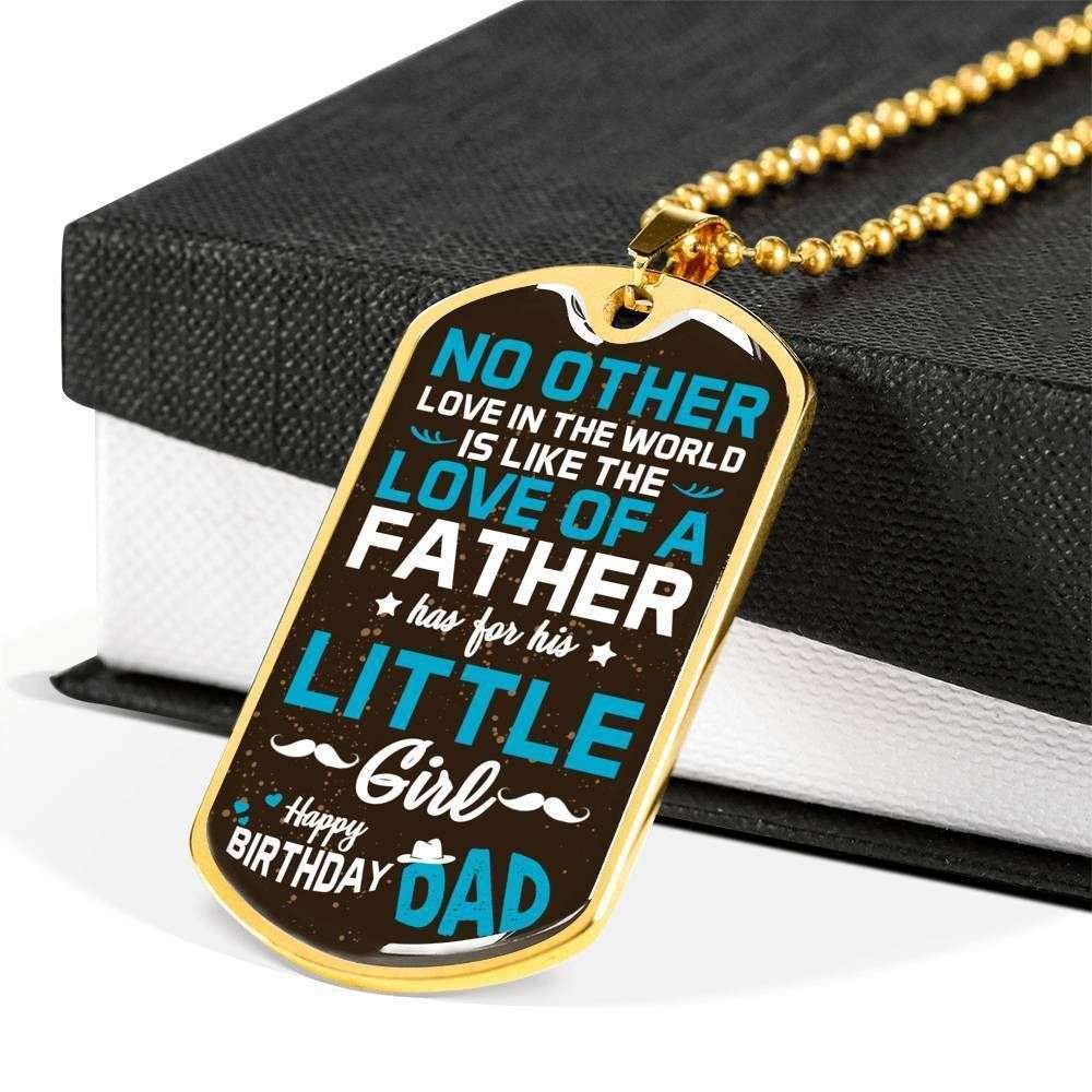 Dad Dog Tag Custom Picture, Father’S Day And Happy Birthday Dad Dog Tag Necklace For Dad Father's Day Rakva
