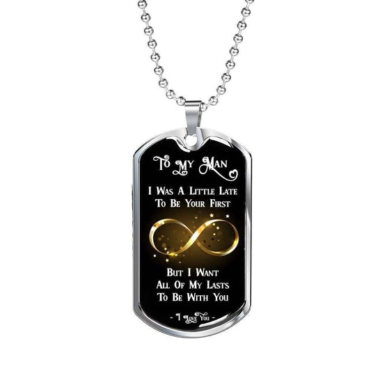 Dad Dog Tag Custom Picture Father’S Day, Be With You All Of My Lasts Dog Tag Necklace Gift For Him Father's Day Rakva