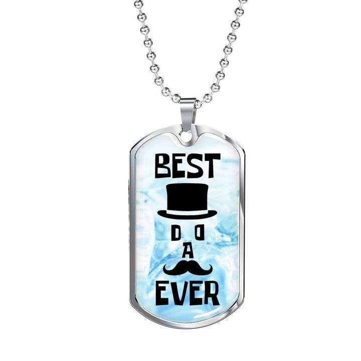 Dad Dog Tag Custom Picture Father’S Day, Best Dad Ever Beard Dog Tag Necklace Gift For Dad Father's Day Rakva