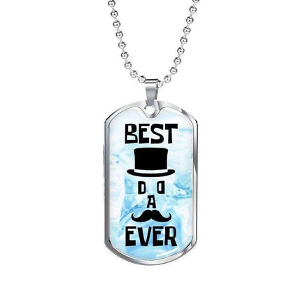 Dad Dog Tag Custom Picture Father’S Day, Best Dad Ever Beard Dog Tag Necklace Gift For Dad Father's Day Rakva
