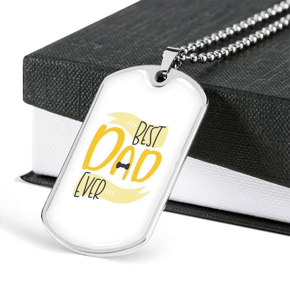 Dad Dog Tag Custom Picture Father’S Day, Best Dad Ever Dog Tag Necklace Gift For Men V2 Father's Day Rakva