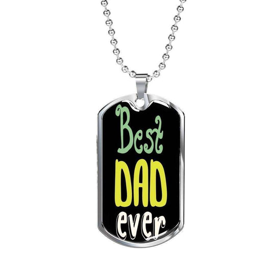 Dad Dog Tag Custom Picture Father’S Day, Best Dad Ever Dog Tag Necklace Gift For Men V4 Father's Day Rakva