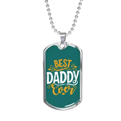 Dad Dog Tag Custom Picture Father’S Day, Best Daddy Ever Dog Tag Necklace Gift For Daddy Father's Day Rakva