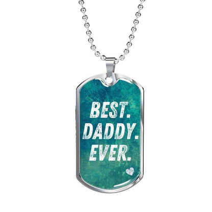 Dad Dog Tag Custom Picture Father’S Day, Best Daddy Ever Dog Tag Necklace Gift For Men Father's Day Rakva