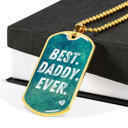 Dad Dog Tag Custom Picture Father’S Day, Best Daddy Ever Dog Tag Necklace Gift For Men Father's Day Rakva