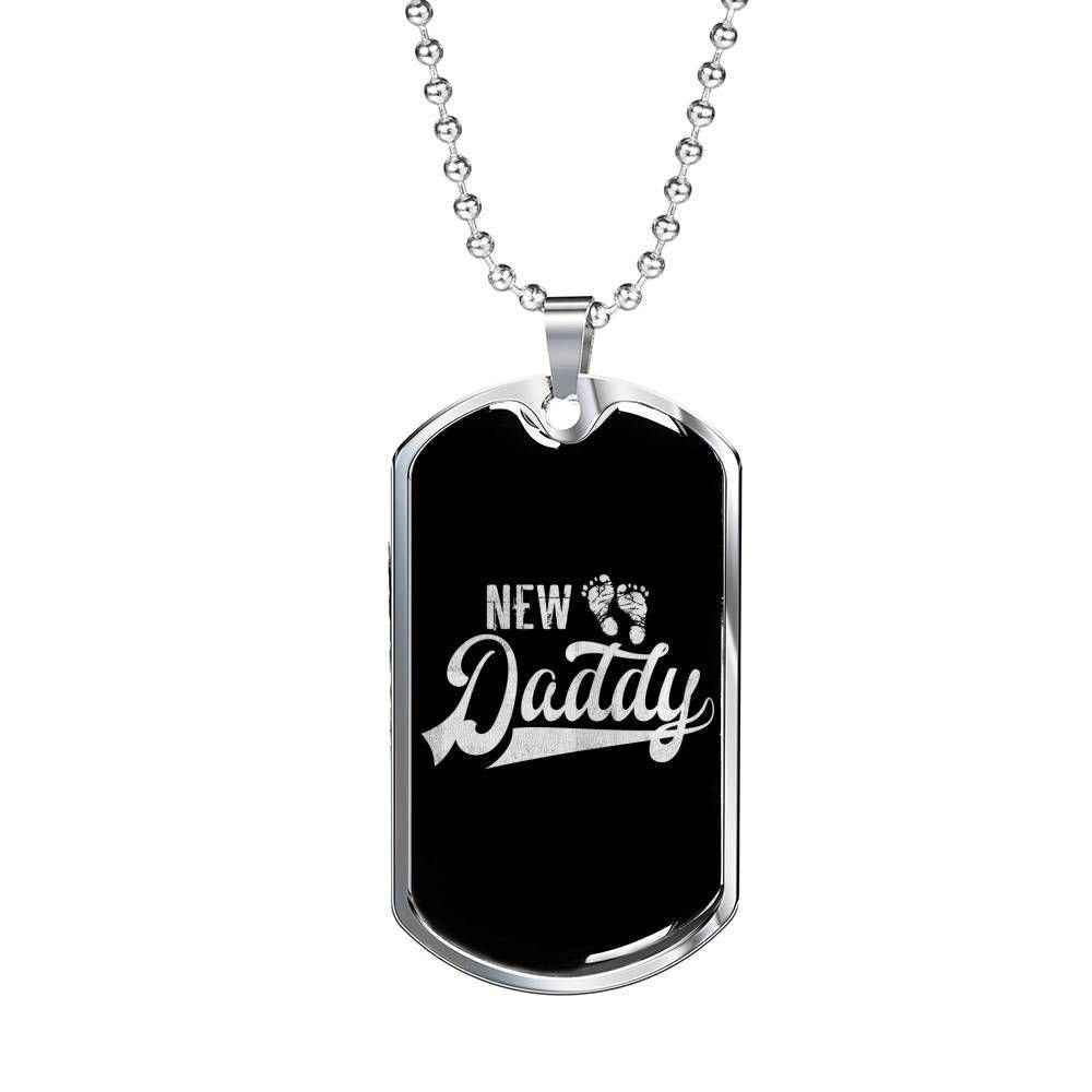 Dad Dog Tag Custom Picture Father’S Day, Cool New Daddy Luxury Military Dog Tag Necklace For Dad Father's Day Rakva