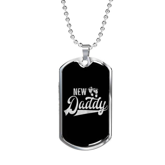 Dad Dog Tag Custom Picture Father’S Day, Cool New Daddy Luxury Military Dog Tag Necklace For Dad Father's Day Rakva