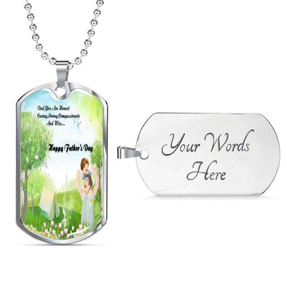 Dad Dog Tag Custom Picture Father’S Day, Dad You Are Honest Wise Father’S Day Giving Dad Dog Tag Necklace Father's Day Rakva