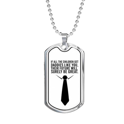 Dad Dog Tag Custom Picture Father’S Day, Daddies Like You Dog Tag Necklace Gift For Dad Father's Day Rakva