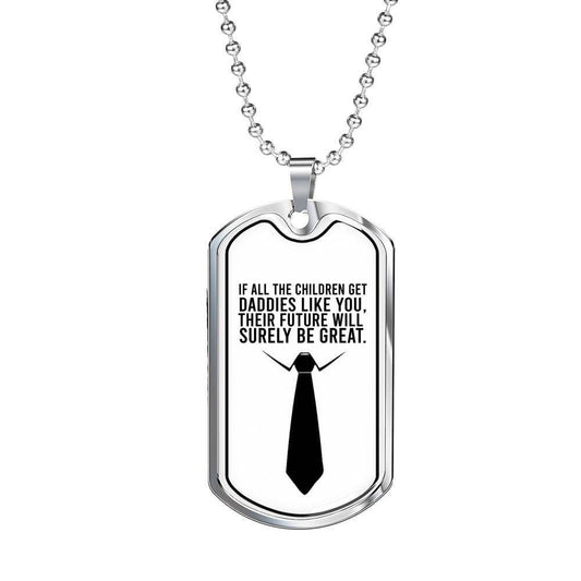 Dad Dog Tag Custom Picture Father’S Day, Daddies Like You Dog Tag Necklace Gift For Dad Father's Day Rakva
