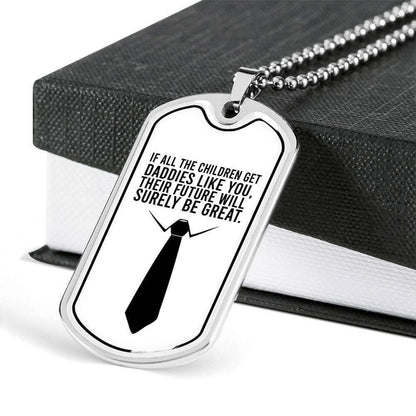Dad Dog Tag Custom Picture Father’S Day, Daddies Like You Dog Tag Necklace Gift For Dad Father's Day Rakva