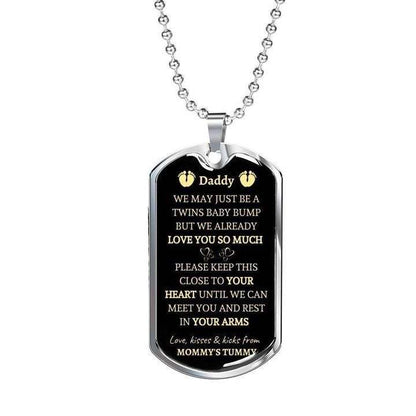 Dad Dog Tag Custom Picture Father’S Day, Daddy We Already Love You So Much Dog Tag Necklace Gift For Dad Father's Day Rakva