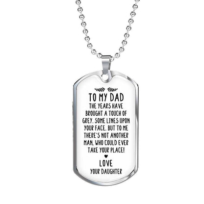 Dad Dog Tag Custom Picture Father’S Day, Daughter Giving Dad Love You Dog Tag Necklace Father's Day Rakva