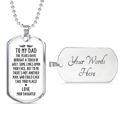 Dad Dog Tag Custom Picture Father’S Day, Daughter Giving Dad Love You Dog Tag Necklace Father's Day Rakva