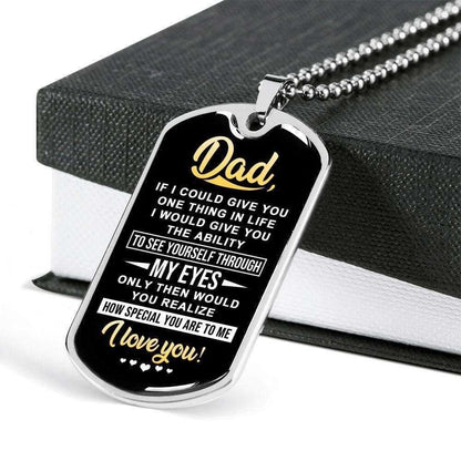 Dad Dog Tag Custom Picture, Father’S Day Dog Tag For Dad Dog Tag Necklace You Are So Special To Me Father's Day Rakva