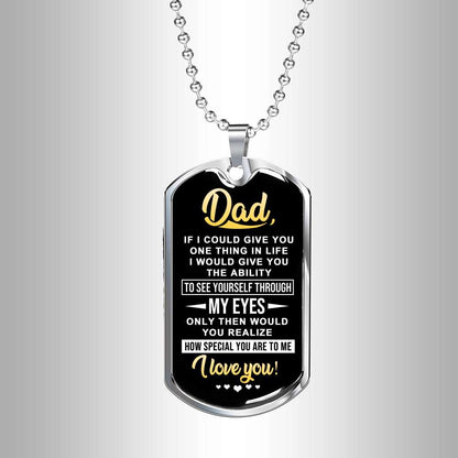 Dad Dog Tag Custom Picture, Father’S Day Dog Tag For Dad Dog Tag Necklace You Are So Special To Me Father's Day Rakva