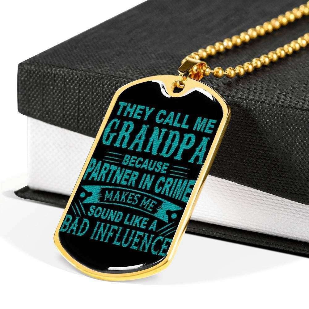 Dad Dog Tag Custom Picture, Father’S Day Dog Tag For Dad They Call Me Grandpa Dog Tag Necklace Father's Day Rakva