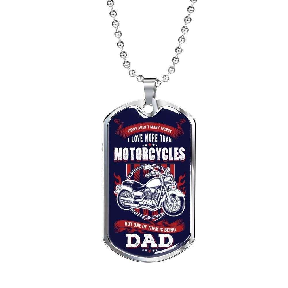Dad Dog Tag Custom Picture, Father’S Day Dog Tag For Motorcycles Dad I Love You To Dad Dog Tag Necklace Father's Day Rakva