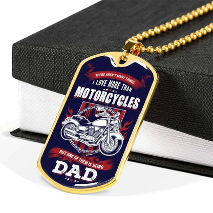 Dad Dog Tag Custom Picture, Father’S Day Dog Tag For Motorcycles Dad I Love You To Dad Dog Tag Necklace Father's Day Rakva