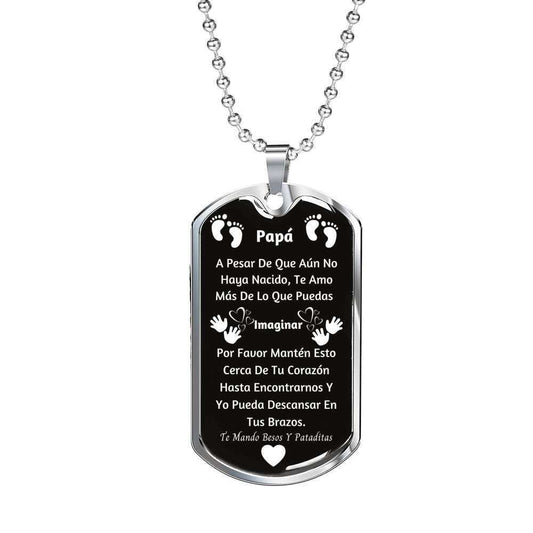 Dad Dog Tag Custom Picture Father’S Day, Dog Tag Necklace Gift For Pap� Te Amo M�S De Lo Que Puedas Imaginar Father's Day Rakva